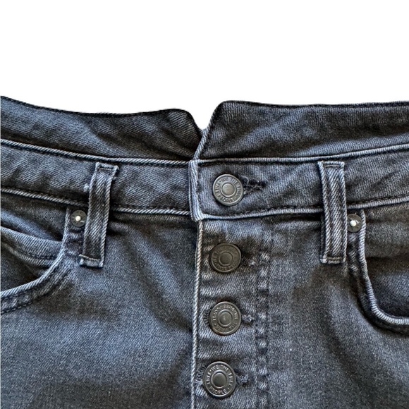 Women's Free People We The Free Black Denim Shorts summer Beach Y2K Size 28 - Picture 4 of 6